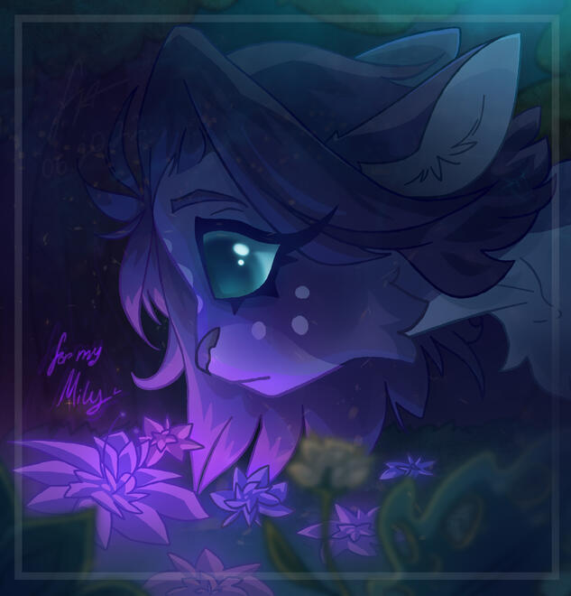 «Фиолетовый зверёк» – иллюстрация меня, Фии