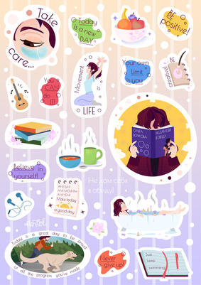 Первый стикерпак – проект «Не дам себя в обиду»